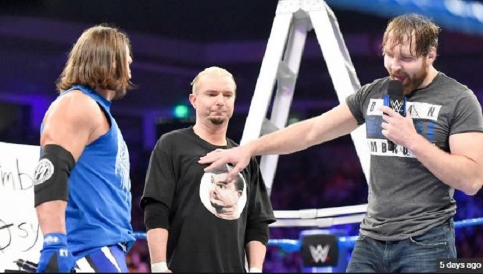 AJ Styles Dean Ambrose James Ellsworth